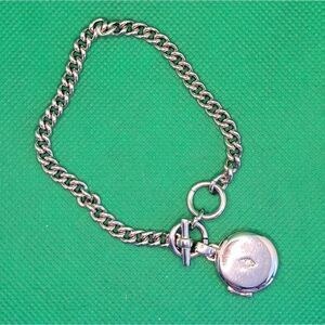 Vera Bradley silver tone charm  Bracelet With Locket.